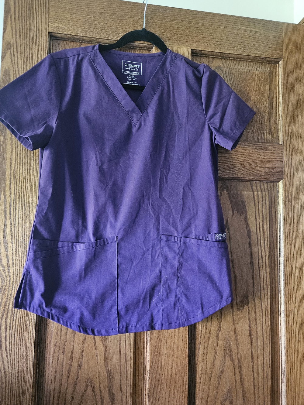 Cherokee Purple V-Neck Medical Scrub Top